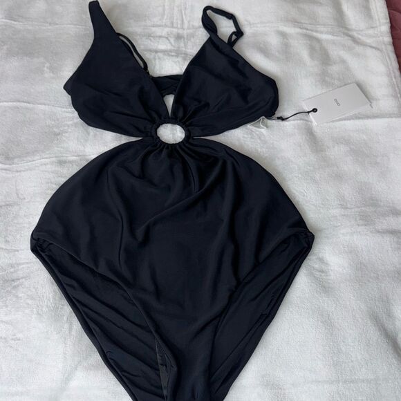 Onia Marisol O-Ring Cutout One Piece Swimsuit Black Size Large - Picture 5 of 10
